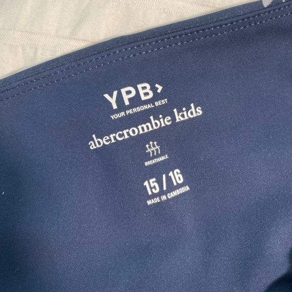 abercrombie Girls YPB Navy and White Floral Athleisure Dress - Picture 3 of 4